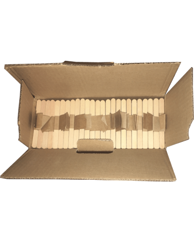 Boîte de 2 500 Spatules Bois 103 mm  50 sticks de 50