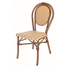 Chaise Paris Bamboo bordeaux