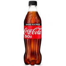 COCA SANS SUCRES PET 50CL X12