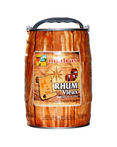 FUT DE RHUM VIEUX MADRAS 50degre 5L