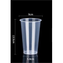 Gobelet transparent 500 ml X 50pcs thermocellable pour bubble tea (diamètre 90mm)